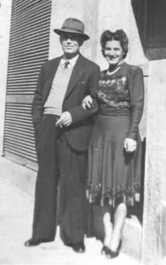 OLGA e seu esposo JOSÉ FAKURI em 1937.