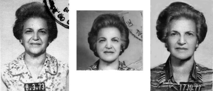 OLGA em fotos 3 x 4.